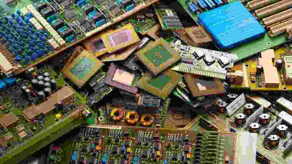 Electronic,Circuits,Garbage,As,Background,From,Recycle,Industry