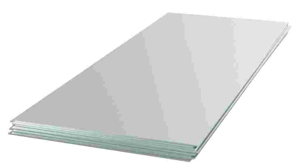 Stainless,Steel,Sheets.,3d,Rendering,Isolated,On,White,Background